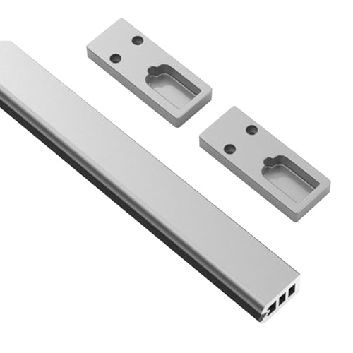 Kleiderstange for Kleiderschränke, 3 mm extra dickes Aluminium, mit integrierter rutschfester Gummistreifen, geeignet for Kleiderschränke, Waschküchen und Wohnmobile.(Gray,30in/76.2cm) von CKDKASZ