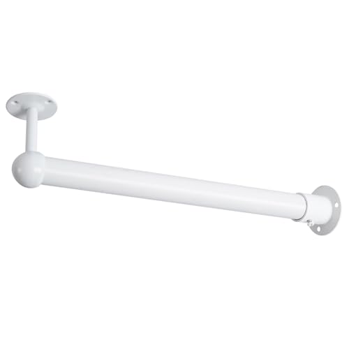 Kleiderstange for Kleiderschränke, aus verstärktem, lackiertem Stahlrohr, zum Aufhängen von Kleidung, geeignet for Kleiderschränke, Wandschränke und Waschküchen.(White,50cm/19.7in) von CKDKASZ