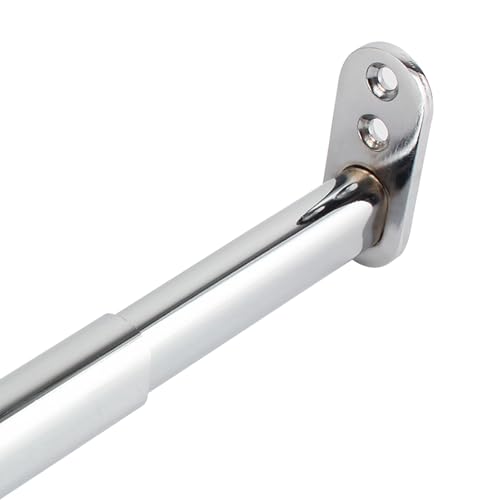 Kleiderstange for Kleiderschränke, verstellbare und verlängerbare Kleiderstange aus Edelstahl, geeignet for Kleiderschränke, Waschküchen und Wohnmobile.(Silver,23.6~33.4in/60~85cm) von CKDKASZ