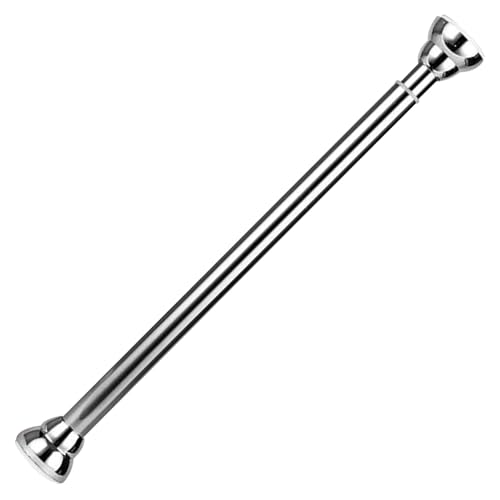 Kleiderstange for Kleiderschränke ohne Bohren, verstellbare Federstange, aus Edelstahl, geeignet for Kleiderschränke, Badezimmer und Waschküchen.(Silver,108~160cm/42.5~63in) von CKDKASZ