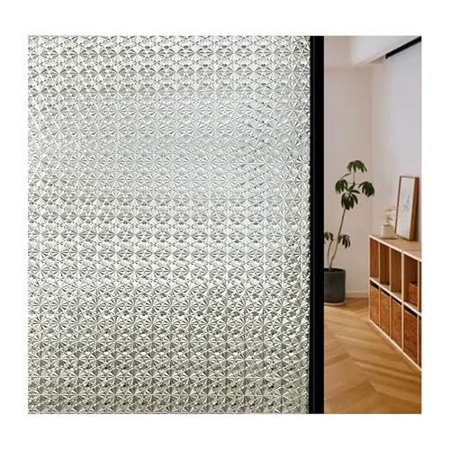 Privatsphäre-Fensterfolie, mattierte, elektrostatisch haftende Aufkleber, UV-Schutz, Sonnenschutzfolie, geeignet for Badezimmer, Wohnzimmer und Badezimmer.(40x100cm/15.7x39.3in) von CKDKASZ