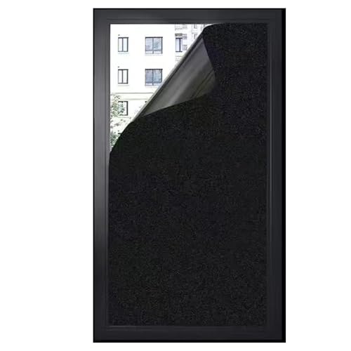 Reine schwarze Sonnenschutzfolie aus hochwertigem PVC-Material, die UV-Strahlen abhält. Geeignet for Wohnmobile, Schlafzimmer und Dachfenster.(50x200cm/19.7x78.7in) von CKDKASZ
