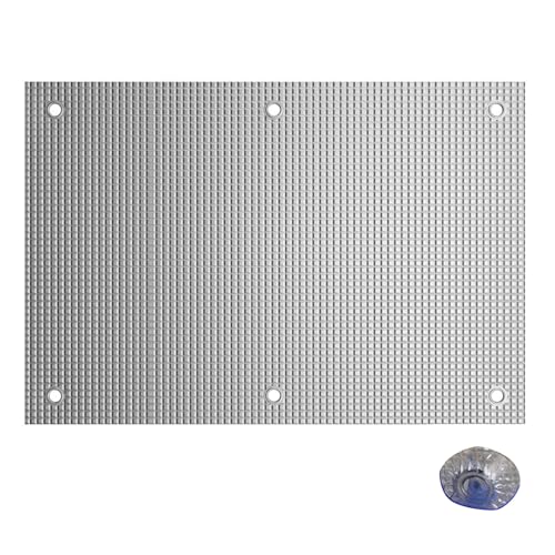 Sichtschutzfolie for Schlafzimmer, Sonnenschutzfolie aus Aluminium for Fenster, mit Saugnäpfen, geeignet for Kinderzimmer, Dachfenster, Reisen, Wohnmobile(50x50cm/19.7x19.7in) von CKDKASZ