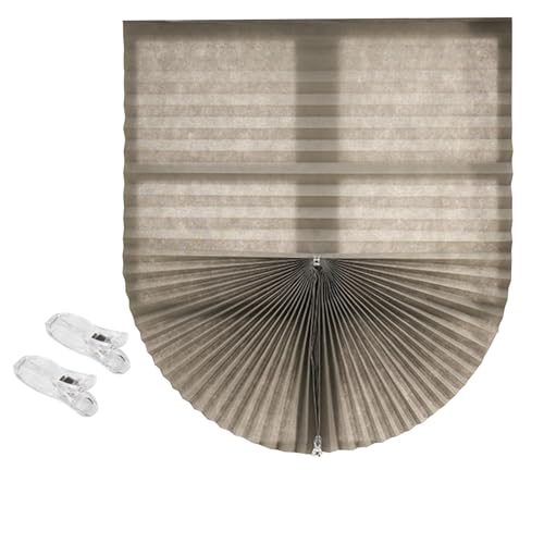 Sonnenschutz- und Lichtschutzfolie for Fenster,Sonnenschutz und Lichtschutz,verstärkte wasserdichte Plissee-Vorhänge,geeignet for Schlafzimmer,Büros und Wohnmobile(Gray,60x150cm/23.6x59in) von CKDKASZ