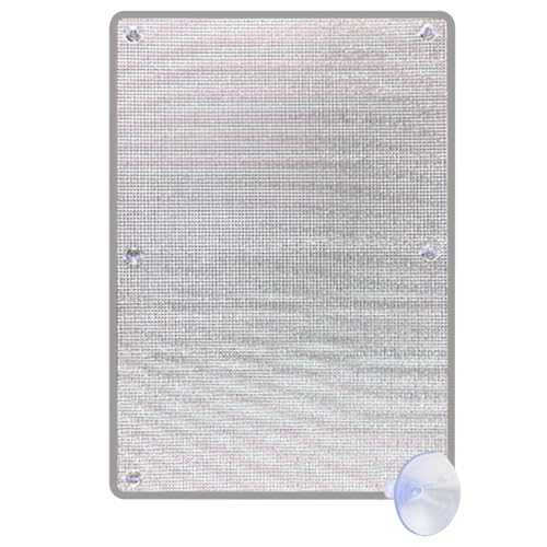 Sonnenschutz- und Wärmeschutzfolie, UV-Schutz, Aluminiumfolien-Sonnenschutzblende, 7 mm dick, mit Saugnäpfen, wiederverwendbar, for den Hausgebrauch geeignet.(Gray,70x100cm/27.5x39.3in) von CKDKASZ