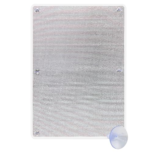 Sonnenschutz- und Wärmeschutzfolie, UV-Schutz, Aluminiumfolien-Sonnenschutzblende, 7 mm dick, mit Saugnäpfen, wiederverwendbar, for den Hausgebrauch geeignet.(White,45x100cm/17.7x39.3in) von CKDKASZ