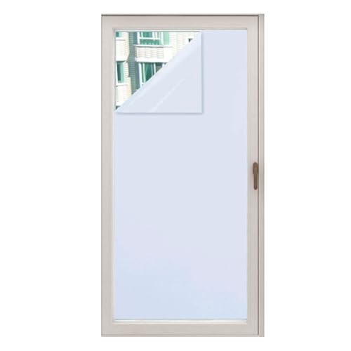 Sonnenschutzfolie, UV-Schutz, statische Haftung, Sichtschutzfolie for Glasfenster, geeignet for Wohnmobile, Schlafzimmer und Büros.(White,90x200cm/35.4x78.7in) von CKDKASZ