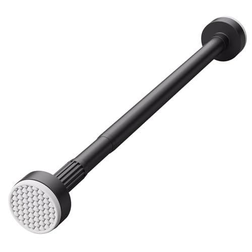 Stretch-Vorhangstange, vielseitig einsetzbar zum Aufhängen von Kleidung, ohne Bohren, geeignet for den Außenbereich im Garten oder Schlafzimmer.(Black,27.5~47.2in/0.7~1.2m) von CKDKASZ