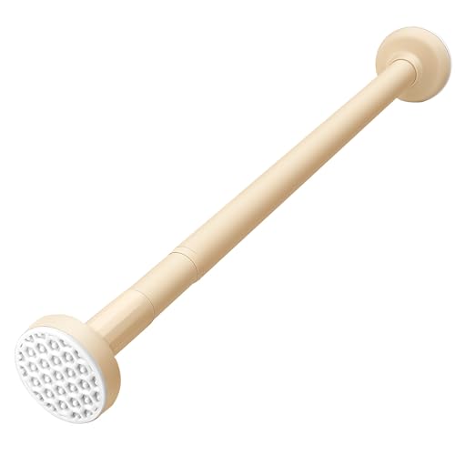 Verstellbare Gardinenstange, Edelstahl-Kleiderschrankstange, keine Bohrlöcher erforderlich, geeignet for Fenster, Badezimmer, Kleiderschränke und Raumteiler.(Yellow,19.7~31.5in/0.5~0.8m) von CKDKASZ