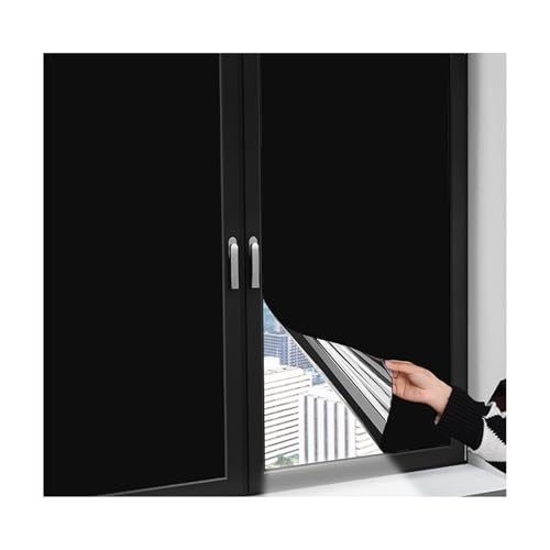Vollständig lichtundurchlässige Sichtschutzfolie mit UV-Schutz, hergestellt aus hochwertigem PET-Material, geeignet for Schlafzimmer, Badezimmer und Toiletten.(60x200cm/23.6x78.7in) von CKDKASZ