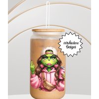 Nachhaltige Trinkgläser Mit Persönlichem Touch - Glas Bambusdeckel Und Strohhalm von CKDesignVonChristin