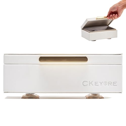 CKEYURE Schlüsselbox | Faraday-Box für Autoschlüssel | Signalblocker-Box für Autoschlüssel | RFID | Magnetverschluss | Signalblockierung für Autosicherheit | Einhandbedienung von CKEYRE