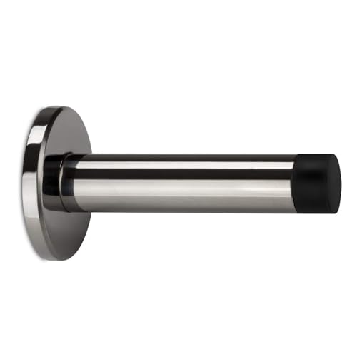 CKLHCFF Türstopper Edelstahl (1 Stück), Premium Tür Stopper ohne Bohren mit Gummiring Silber Door Stopper massiv Edelstahl Schwerer Türstopper von CKLHCFF