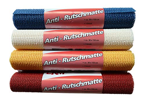 Antirutschmatte rutschfeste Unterlage 30 x 150cm zuschneidbar 220g/m² (Hellbordeaux) von CKM