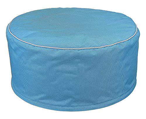 CKM Aufblasbarer Sitzhocker aus strapazierfähigem Polyester-Strukturgewebe Outdoor 26 x 54cm (Blau) von CKM