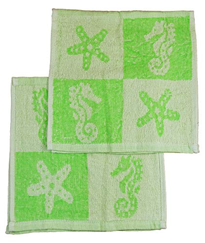 CKM Seiftuch 100% Baumwolle (Seepferdchen Grün) von CKM