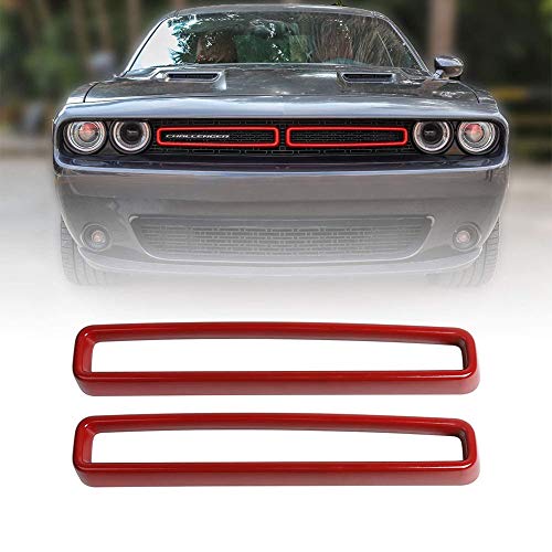 CKPEOR ABS Grille Insert Grill-Abdeckung Dekoration Kit Externe Zubehör Kompatibel mit 2015-2019 Dodge Challenger,Rot CKPEOR ABS Grille Insert Grill-Abdeckung Dekoration Kit Externe Zubehör Kompatibel mit 2015-2019 Dodge Challenger,Rot von CKPEOR