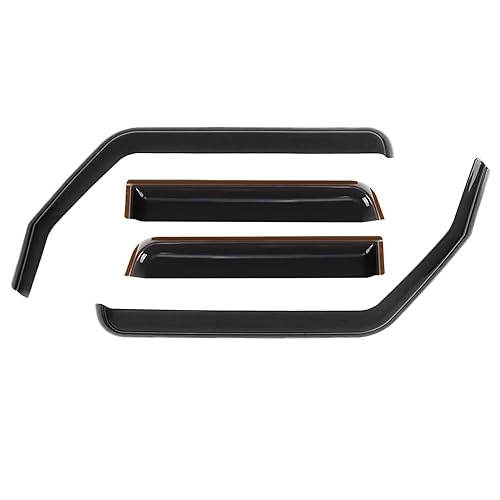 CKPEOR Seitenfenster Deflektoren Fenster Visier für Jeep Wrangler JL JLU 2018-2022 Unbegrenzte 4-Tür Visier in-Channel Fenster Regenschutz von CKPEOR