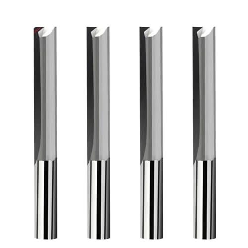 1 STÜCKE Gerade Schaftfräser 2 Flöten 4F 6F Slot Vhm Fräser 4 6 8 12 Schaft CNC(4x42x70) von CKQshenKouyicKQ