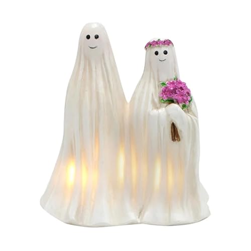 CKQshenKouyicKQ Halloween Glowing Ghost Braut und Bräutigam Statue Outdoor Indoor Nachtlicht for Hof Garten Rasen Party Dekoration CKQshenKouyicKQ Halloween Glowing Ghost Braut und Bräutigam Statue Outdoor Indoor Nachtlicht for Hof Garten Rasen Party Dekoration von CKQshenKouyicKQ