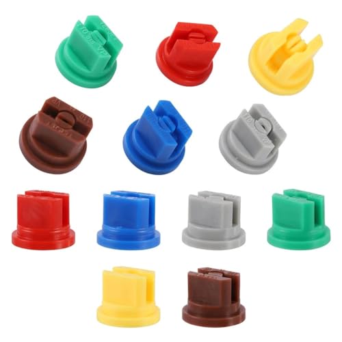 CKQshenKouyicKQ Hochdruck-Fächerzerstäubungsdüse, 110 Grad, Sprühkopf for landwirtschaftliche Bewässerung, Bewässerungsarmaturen for Gartengewächshäuser(10Pcs Brown) von CKQshenKouyicKQ