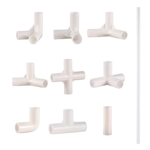 CKQshenKouyicKQ PVC-Anschluss Innendurchmesser 12 mm gerades Winkel-T-Stück 4-Wege-Verbindung 60/90/120/135 Grad T-Stück Gartenrohradapter DIY Zeltbeschläge(120 Degree Tee) von CKQshenKouyicKQ