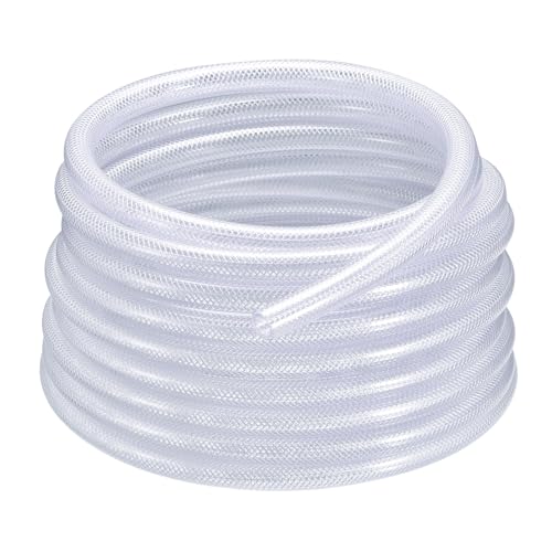 CKQshenKouyicKQ PVC-Rohr, geflochtener, verstärkter Schlauch, Flexibler Schlauch, durchsichtiger Vinylschlauch, Flexibler Hochdruck-Kunststoffschlauch(9mmx15mmx15.2m) von CKQshenKouyicKQ