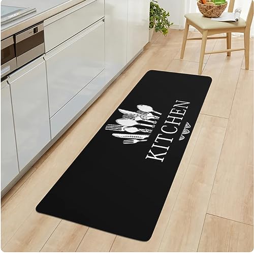 CKSEKD Geschirr Küche Brief Druck Bodenmatte Wohnkultur Teppich Hausflur Eingang Fußmatte Anti-Rutsch-Teppich 50×150cm 1pcs von CKSEKD