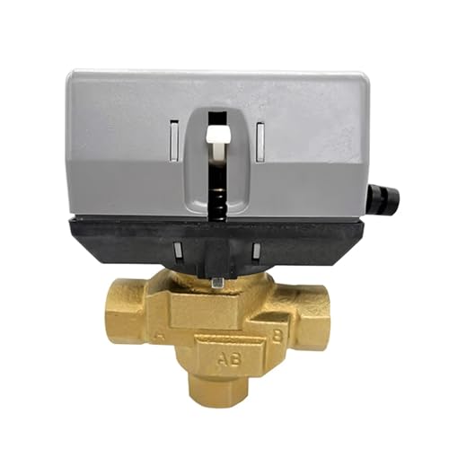 1/2'' 3/4'' 1'' 3-way Brass Motorized Globe Valve With VC6013 Fan Coil AC220V Electric Shut-off Valve(1") von CKTEBIYKK