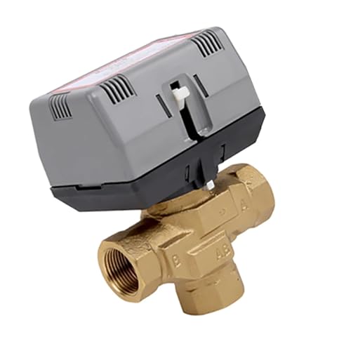 1/2'' 3/4'' 1'' Three-way Brass Motorized Shut-off Valve AC220V With VC6013 Fan Coil Electric Globe Valve AC220V(1/2") von CKTEBIYKK