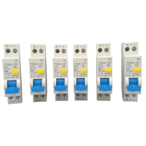 18MM 230V 50/60Hz RCBO 1P+N 6KA Residual current differential automatic Circuit breaker with over current Leakage protection(16a) von CKTEBIYKK