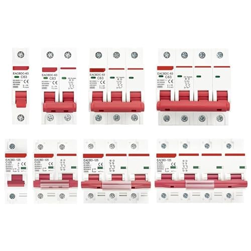 DC 1000V 1P 2P 3P 4P Solar Mini Circuit Breaker Overload Protection Switch6A~63A/80A 100A 125A MCB for Photovoltaic PV System(DC 2P,40A) von CKTEBIYKK