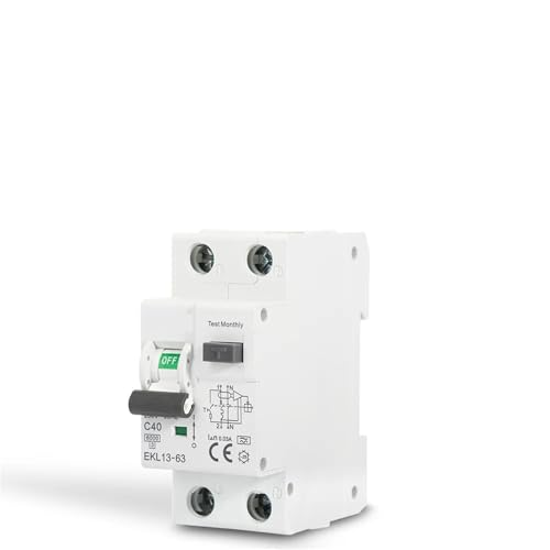 RCBO Type A 1P+N Residual Automatic Circuit Breaker With Over Current Leakage Protection 6KA 2P DPN 30mA EKL13(63A) von CKTEBIYKK