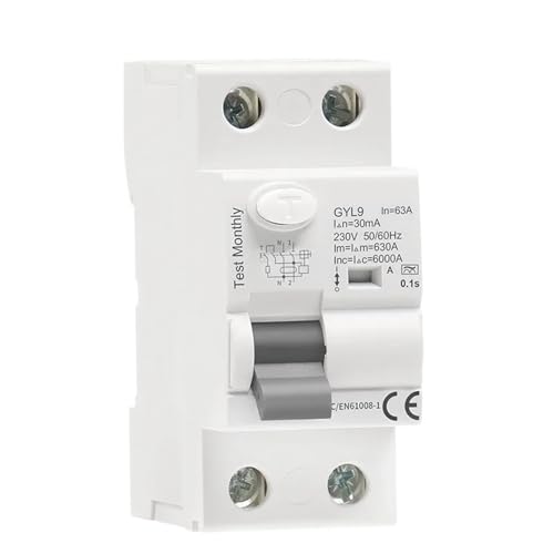 Type A RCD Electromagnetic Residual Current Circuit Breaker AC ELCB 2 Pole 40A 63A 30mA 100mA 300mA RCCB(2P 40A,100mA) von CKTEBIYKK