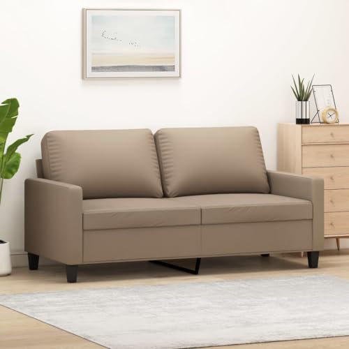 CKioict 2-Sitzer Sofa aus Kunstleder mit Metallgestell, Modernes Design für Wohnzimmer, Bequemes Polster Sofa zum Entspannen und Fernsehen, Langlebig und CKioict 2-Sitzer Sofa aus Kunstleder mit Metallgestell, Modernes Design für Wohnzimmer, Bequemes Polster Sofa zum Entspannen und Fernsehen, Langlebig und von CKioict
