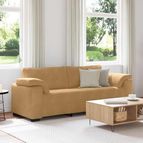 CKioict 3-Sitzer-Sofa Samtstoff Relaxsofa mit gepolsterten Sitzkissen und Metallgestell für Wohnzimmer Schlafzimmer, bequemes Sitzmöbel in modernem Design mit stabilen CKioict 3-Sitzer-Sofa Samtstoff Relaxsofa mit gepolsterten Sitzkissen und Metallgestell für Wohnzimmer Schlafzimmer, bequemes Sitzmöbel in modernem Design mit stabilen von CKioict