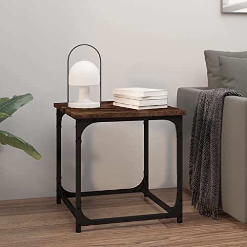 CKioict Beistelltisch Räuchereiche beistelltisch Wohnzimmer möbel for Esszimmer Wohnzimmer 40x40x40 cm Holzwerkstoff von CKioict