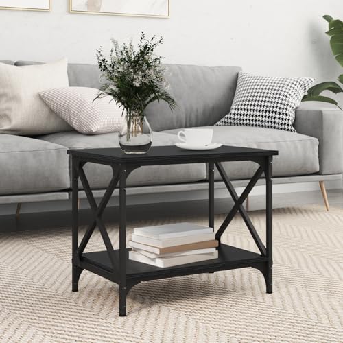 CKioict Beistelltisch Schwarze Eiche couchtisch Couchtische for Wohnzimmer Esszimmer 55 x 38 x 45 cm Holzwerkstoff von CKioict