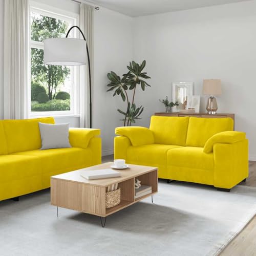 CKioict Bequemes Loungesofa mit Polsterung und Armlehnen aus strapazierfähigem Polyestergewebe, robustem Holz-Metall-Gestell für Wohnzimmer, Büro oder Gästezimmer CKioict Bequemes Loungesofa mit Polsterung und Armlehnen aus strapazierfähigem Polyestergewebe, robustem Holz-Metall-Gestell für Wohnzimmer, Büro oder Gästezimmer von CKioict