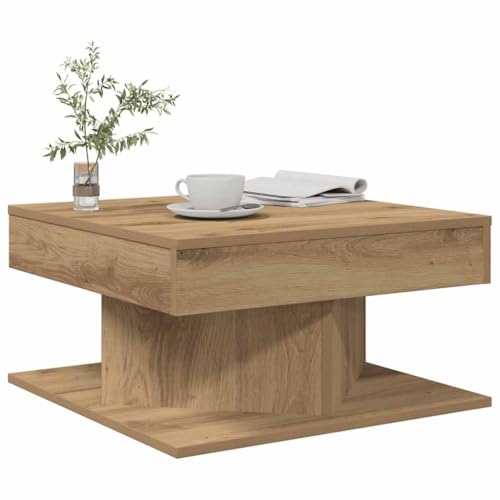 CKioict Couchtisch Artisan-Eiche wohnzimmertisch Coffee Table for Innenraum Wohnzimmer 55x55x30 cm Holzwerkstoff CKioict Couchtisch Artisan-Eiche wohnzimmertisch Coffee Table for Innenraum Wohnzimmer 55x55x30 cm Holzwerkstoff von CKioict