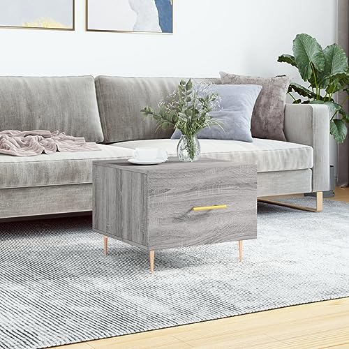 CKioict Couchtisch Grau Sonoma Wohnzimmer möbel Coffee Table for Innenraum Wohnzimmer 50x50x40 cm Holzwerkstoff CKioict Couchtisch Grau Sonoma Wohnzimmer möbel Coffee Table for Innenraum Wohnzimmer 50x50x40 cm Holzwerkstoff von CKioict