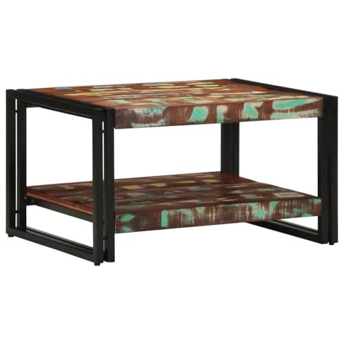 CKioict Couchtisch Mehrfarbig Coffee Table wohnzimmertisch for Wohnzimmer Esszimmer 70x50x38 cm Altholz Massivholz von CKioict