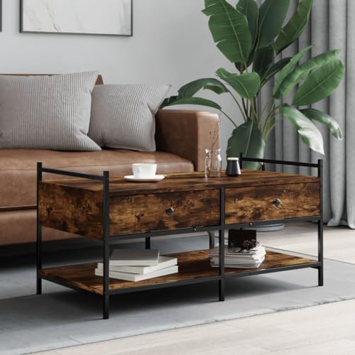 CKioict Couchtisch Räuchereiche Coffee Table Couch Tisch for Esszimmer Innenraum 99x50x50 cm Holzwerkstoff CKioict Couchtisch Räuchereiche Coffee Table Couch Tisch for Esszimmer Innenraum 99x50x50 cm Holzwerkstoff von CKioict