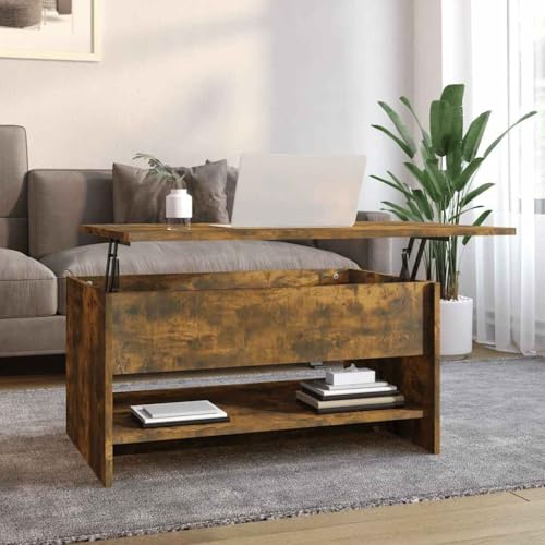 CKioict Couchtisch Räuchereiche Tisch Wohnzimmer Couch Tisch for Innenraum Esszimmer 80x50x40 cm Holzwerkstoff CKioict Couchtisch Räuchereiche Tisch Wohnzimmer Couch Tisch for Innenraum Esszimmer 80x50x40 cm Holzwerkstoff von CKioict