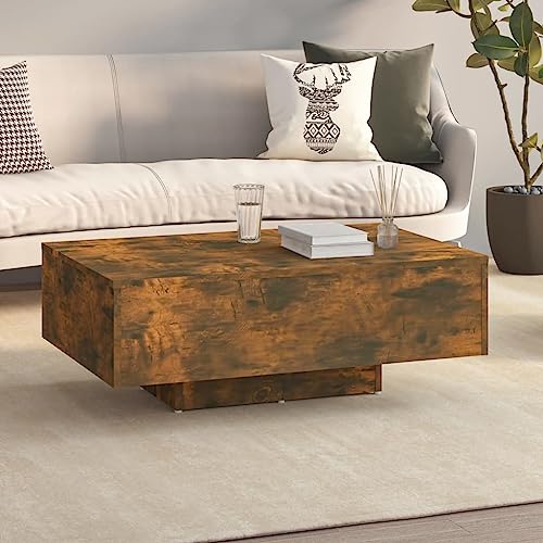 CKioict Couchtisch Räuchereiche beistelltisch Couch Tisch for Esszimmer Innenraum 85x55x31 cm Holzwerkstoff von CKioict