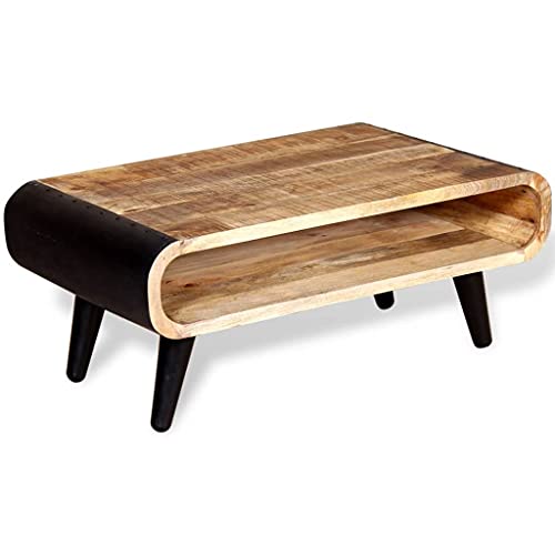 CKioict Couchtisch Raues Mangoholz Couchtische beistelltisch for Innenraum Wohnzimmer 90x55x39 cm von CKioict