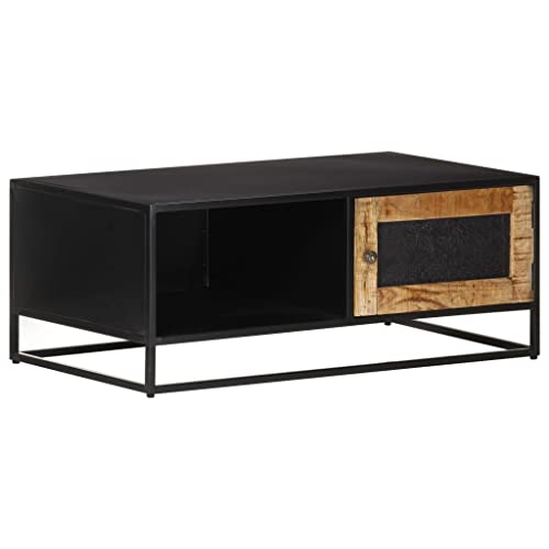 CKioict Couchtisch Tisch Wohnzimmer Coffee Table for Esszimmer Wohnzimmer 90x50x35 cm Raues Mangoholz von CKioict