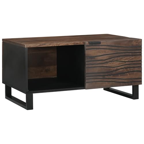 CKioict Couchtisch Wohnzimmer möbel Coffee Table for Wohnzimmer Innenraum 80 x 50 x 40 cm - aus massivem Mango- und Ingenieurholz von CKioict