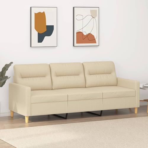 CKioict Dreisitzer Sofa Modern mit Stabilem Metallgestell, Bequemes Stoffsofa für Wohnzimmer, Langlebig und Atmungsaktiv, Sitzbank mit Dicker Polsterung für Entspannung von CKioict