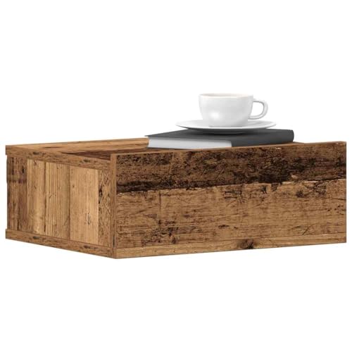 CKioict Hängender Nachttisch Altholz-Optik badschrank schmal nachtschrank for Zimmer Wohnzimmer 40x32x15 cm Holzwerkstoff CKioict Hängender Nachttisch Altholz-Optik badschrank schmal nachtschrank for Zimmer Wohnzimmer 40x32x15 cm Holzwerkstoff von CKioict